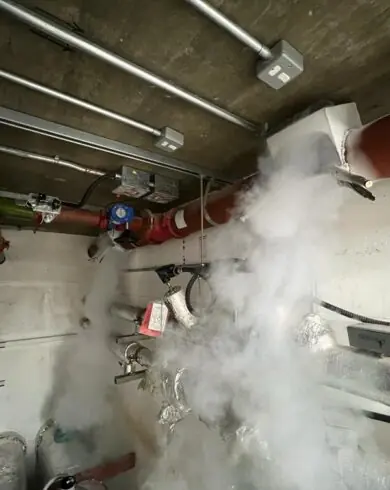 Valve Replacement with Pipe Freezing