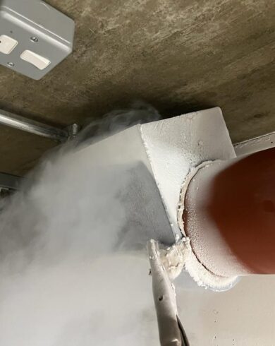 Valve Replacement with Pipe Freezing