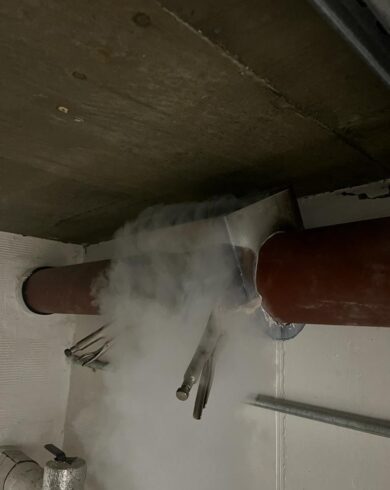 Valve Replacement with Pipe Freezing