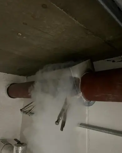 Valve Replacement with Pipe Freezing