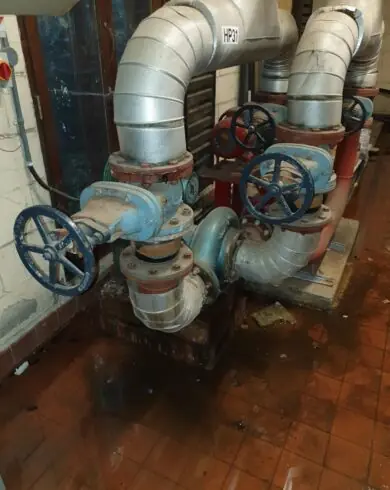 Existing Pump and Isolation Valves - before
