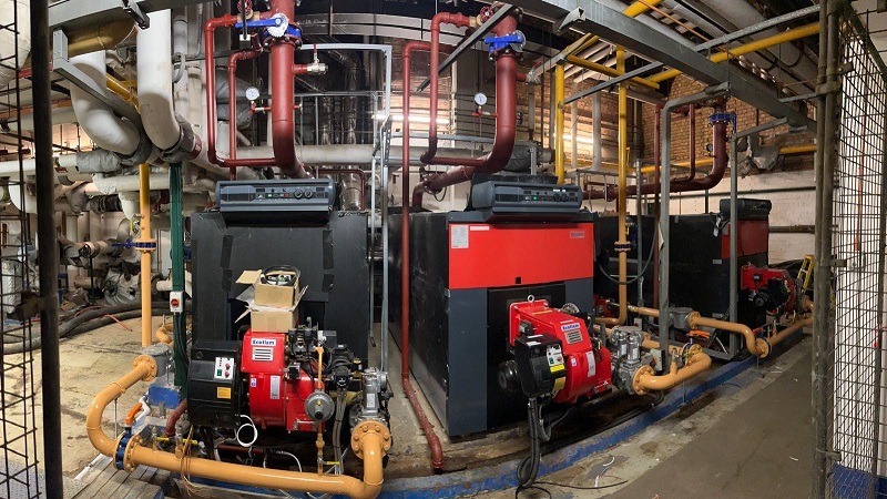 Fabrication and Installation of gas feeds to new boilers in Kensington