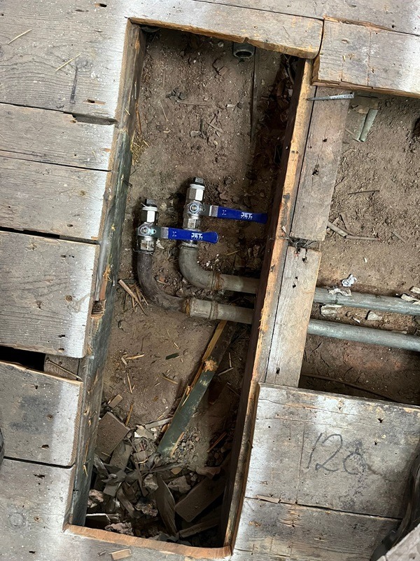 Commercial Isolation Valves Installed