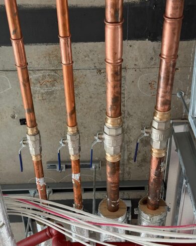 LTHW and CHW valve installation London