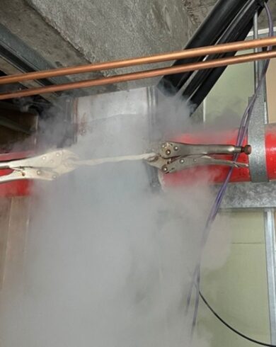 pipe freezing for heating systems
