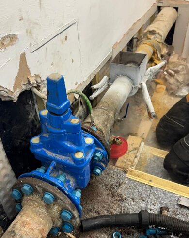 Cryogenic pipework freezing in South Ken