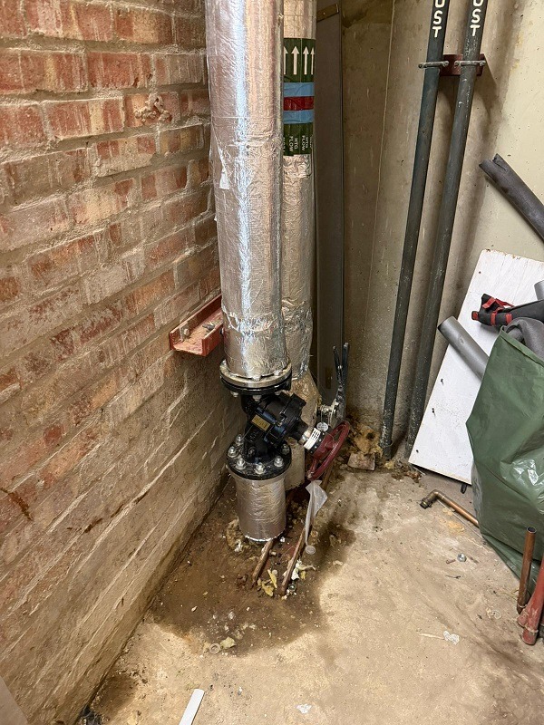 After Pipe Freezing Services for Whittington Hospital in London